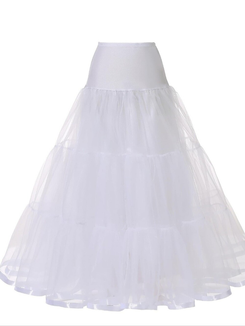 White Tiered Tulle Petticoat